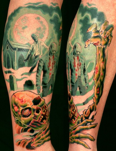 Canman - Dantes classic zombie movie leg piece